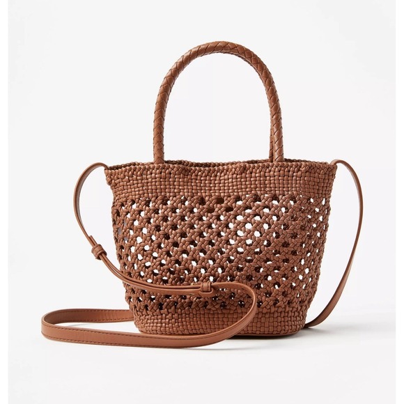 LOFT Handbags - Loft Crochet Crossbody Bag Boho Classic‎ Brown